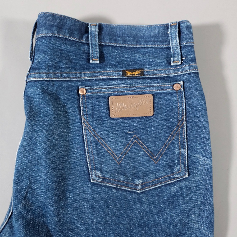 Wrangler Jeans Mens 38x30 Blue Cowboy Cut 936DEN Straight Leg‎ Denim
